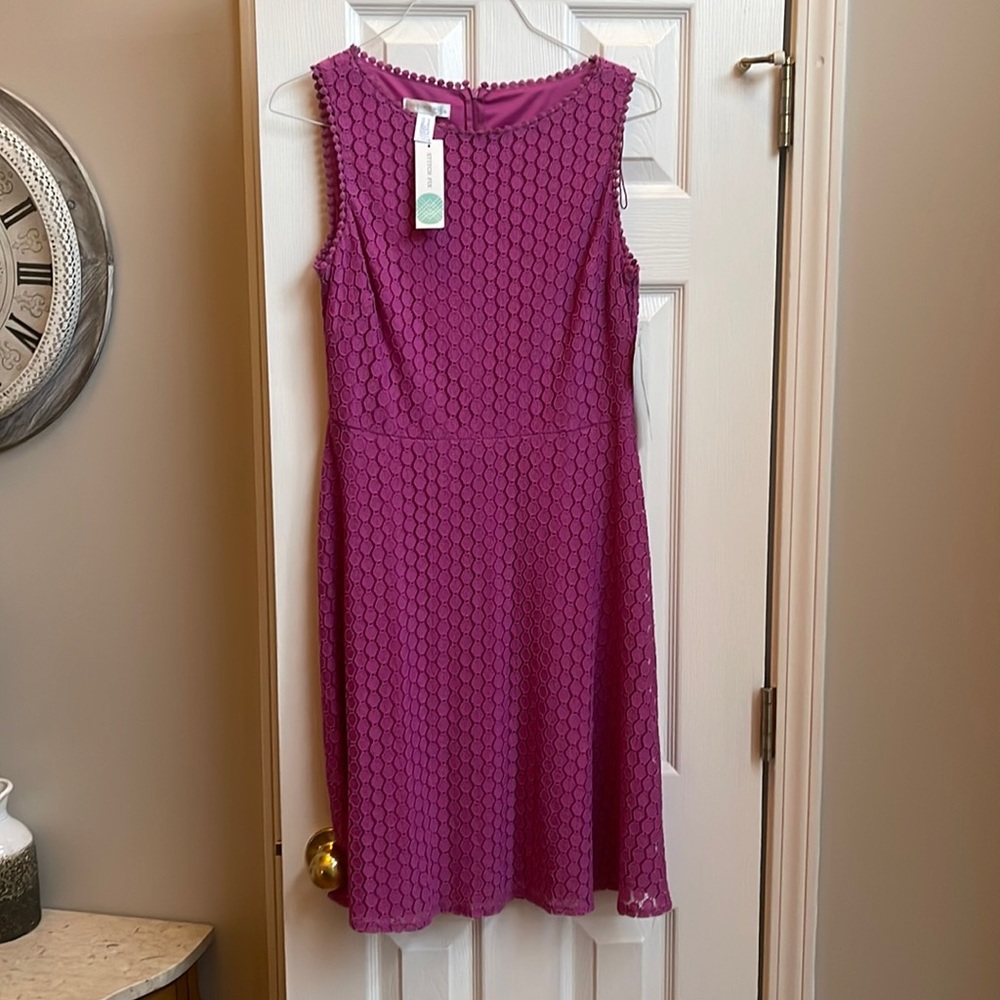 London Times summer dress raspberry color never worn with tags